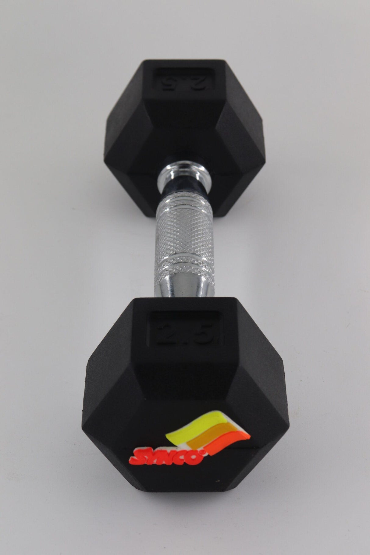 Synco Rubber Coated Dumbbell Pair (2 x 2.5 KG)