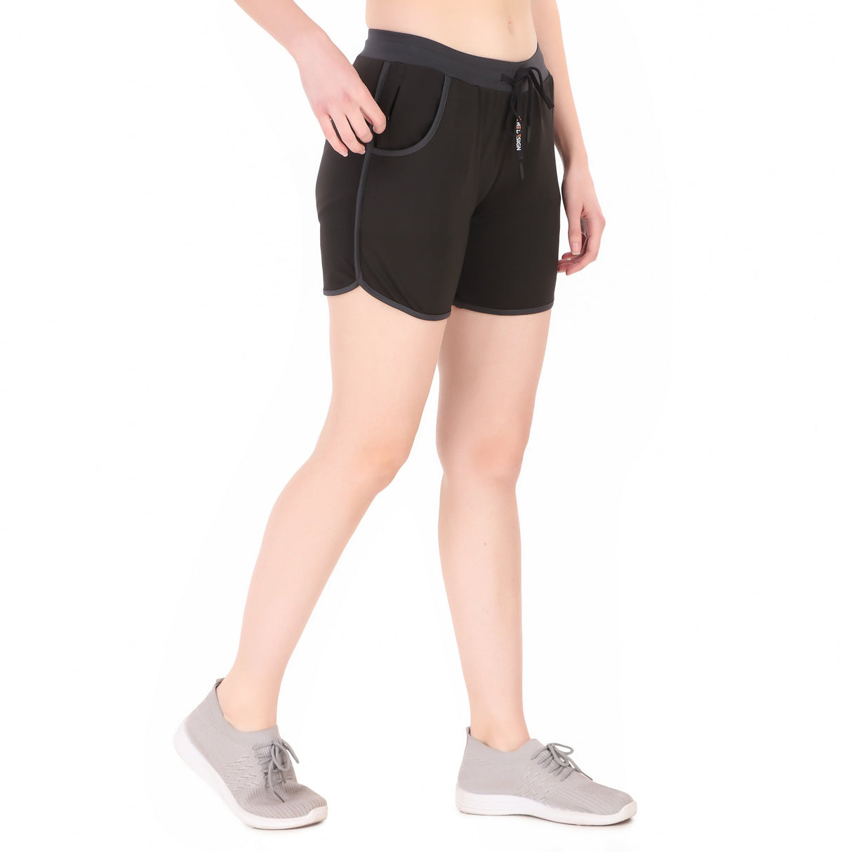 Gym & Running Shorts For Women (Black)