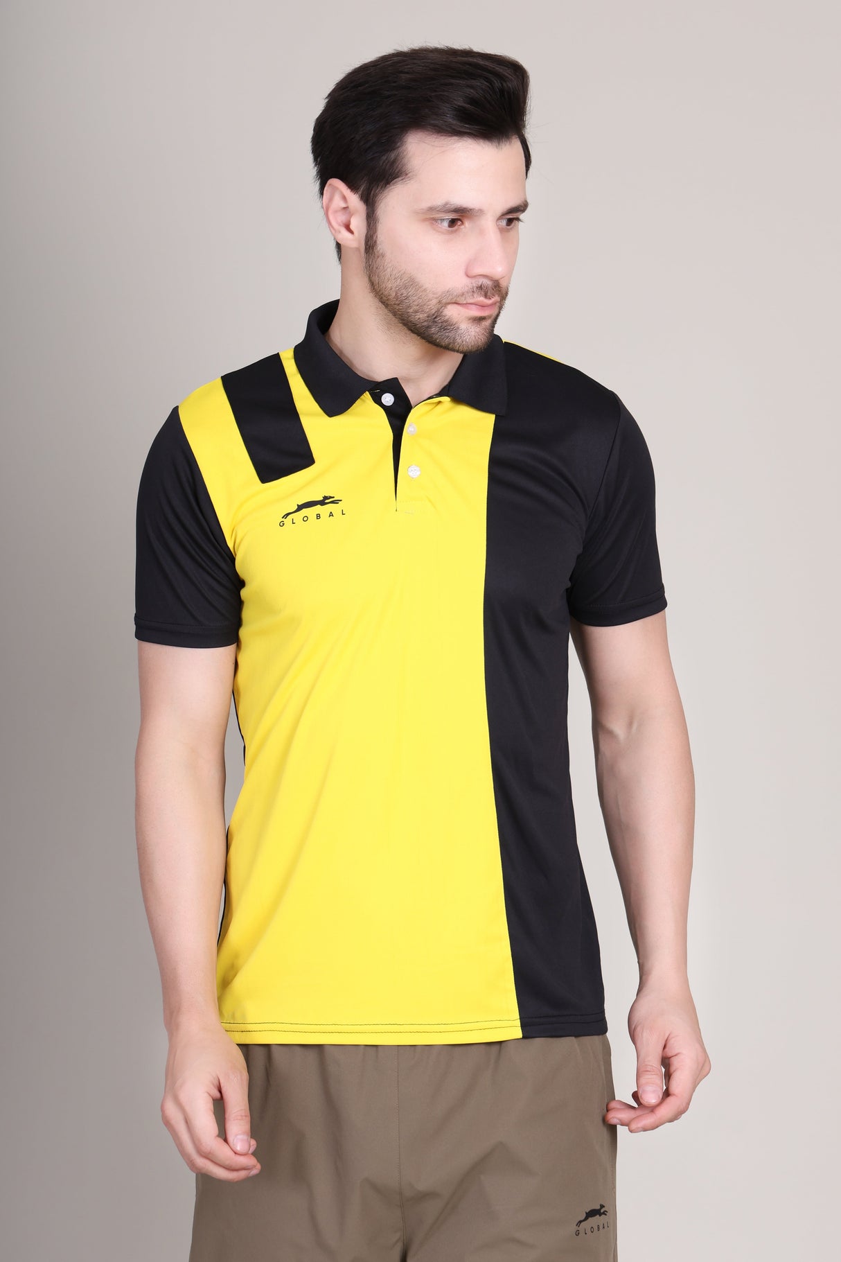 STAG GLOBAL Aspire Polo Men's Solid Athletic fit Polo T-Shirt | Solid Sportswear for Active & Casual Use