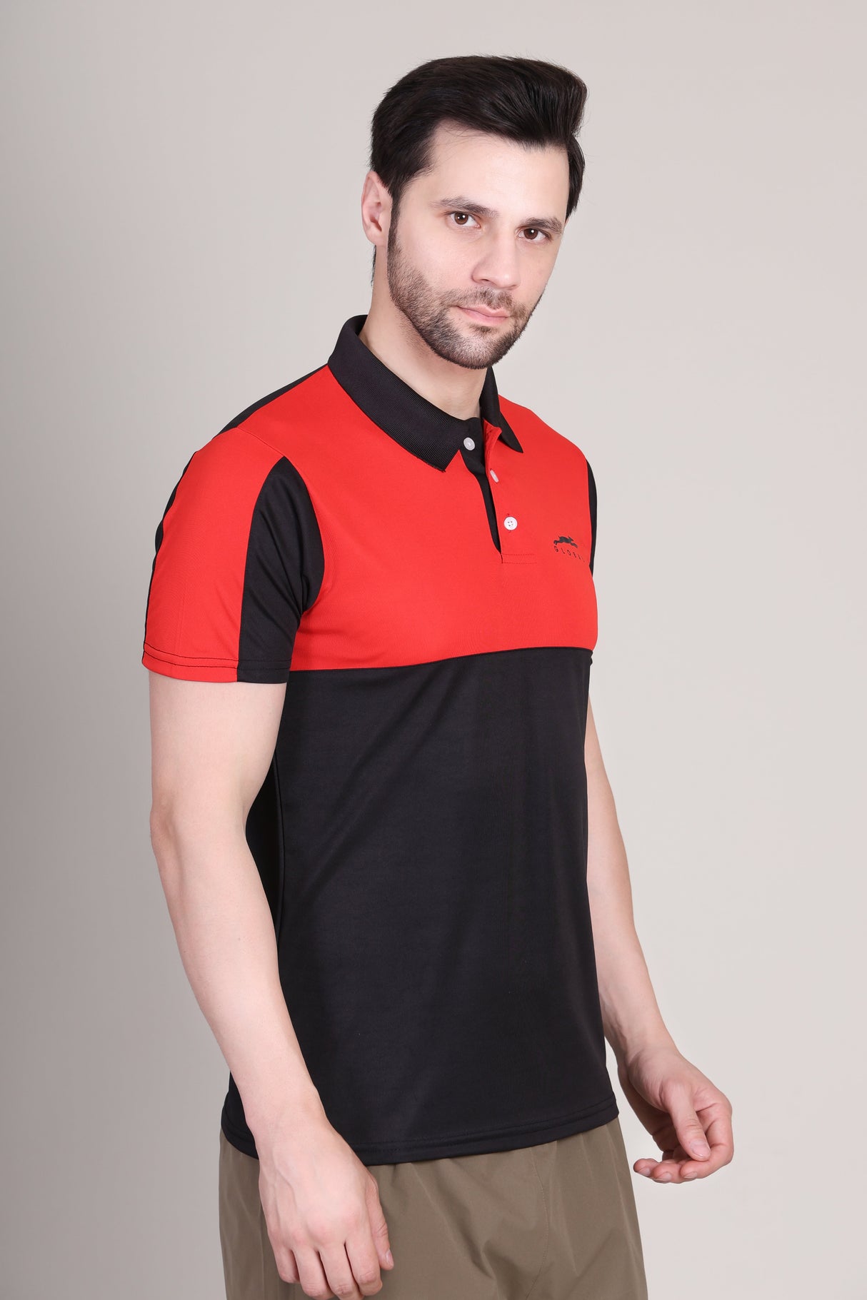 STAG GLOBAL Bold Men's Polo T-Shirt – 100% Polyster | Breathable and Comfortable Sportswear
