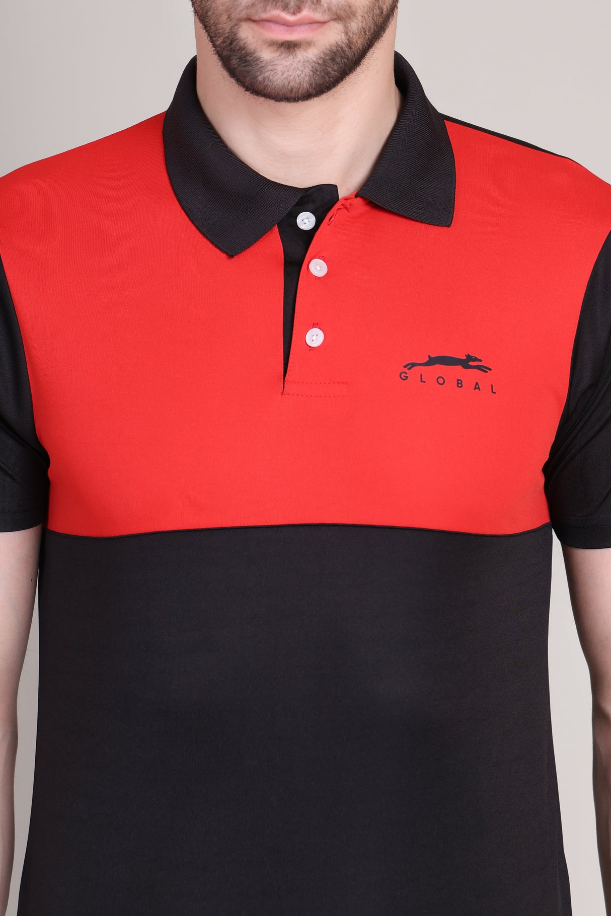 STAG GLOBAL Bold Men's Polo T-Shirt – 100% Polyster | Breathable and Comfortable Sportswear