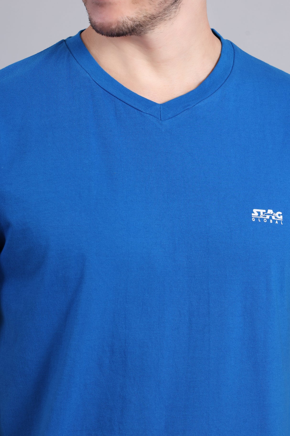 STAG GLOBAL Nova Premium 100% Cotton V-Neck T-Shirt | Perfect for All Occasions
