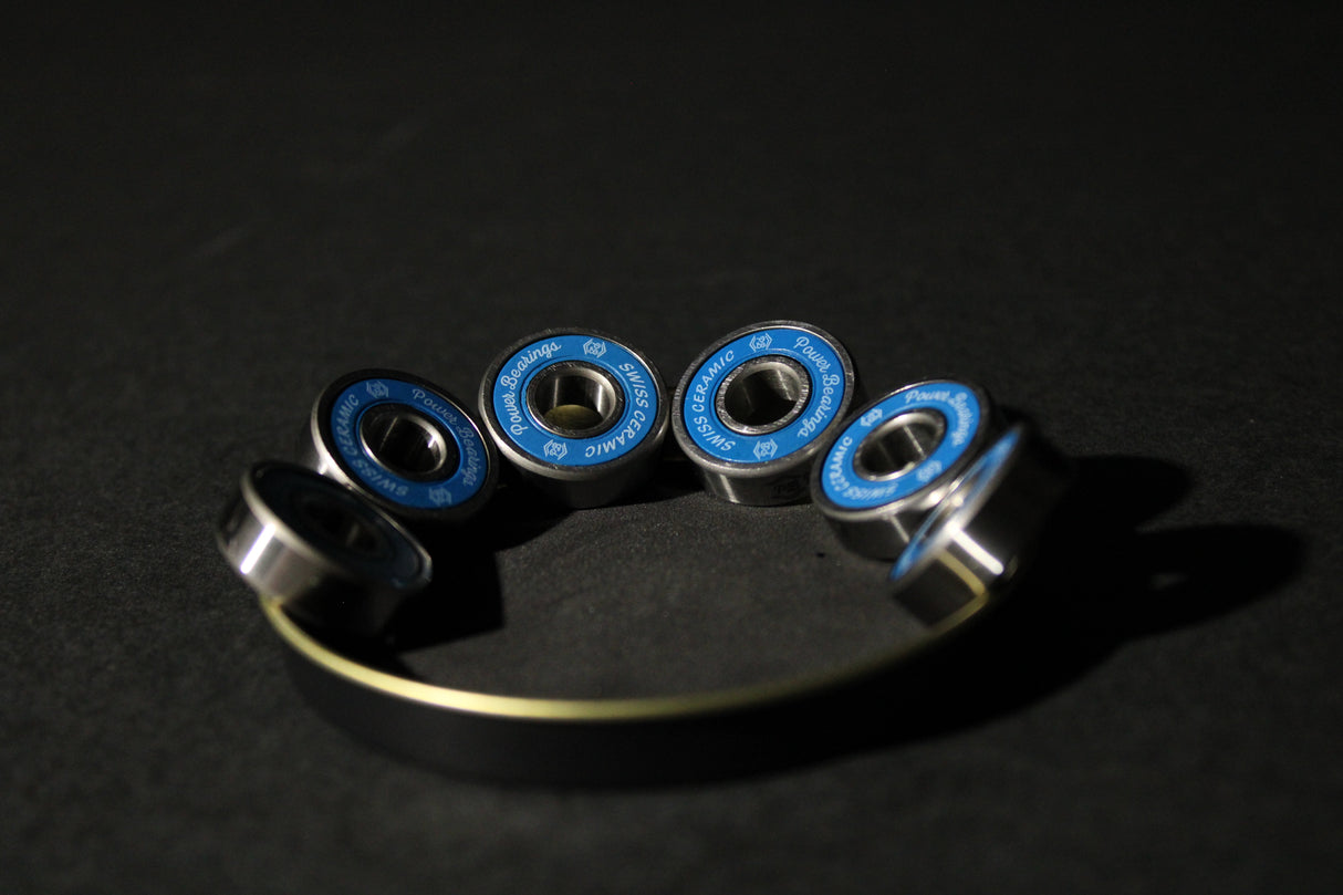 Power Bearings Swiss Ceramic 627 Quad Skate Speed Bearings