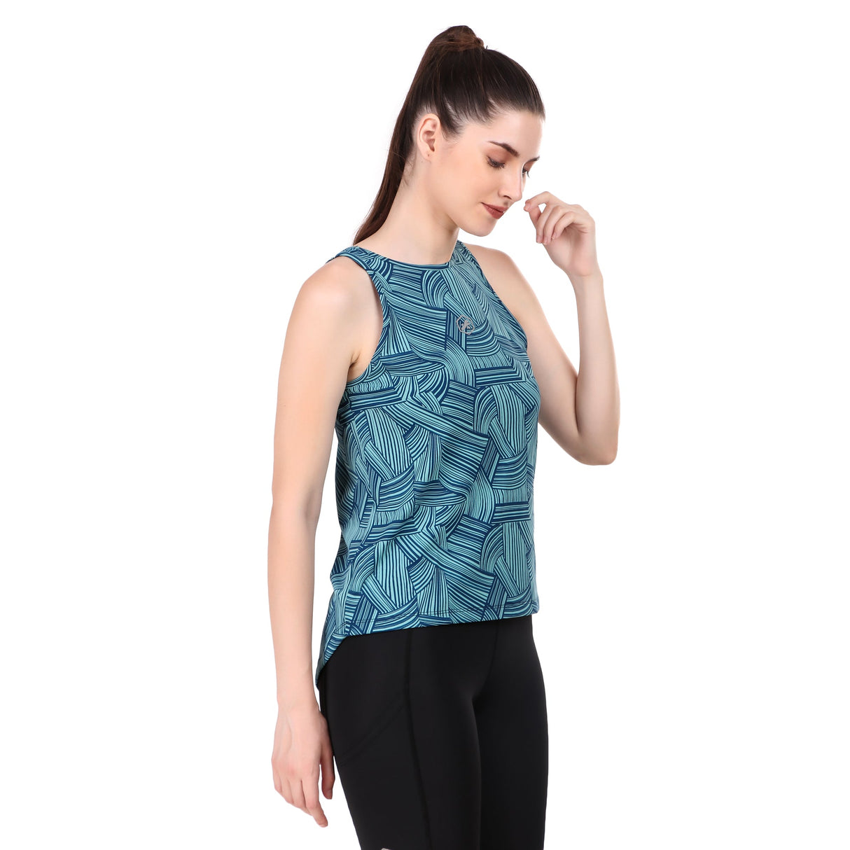Chic Back Cut Sleeveless Tshirt For Women (Tiffany)