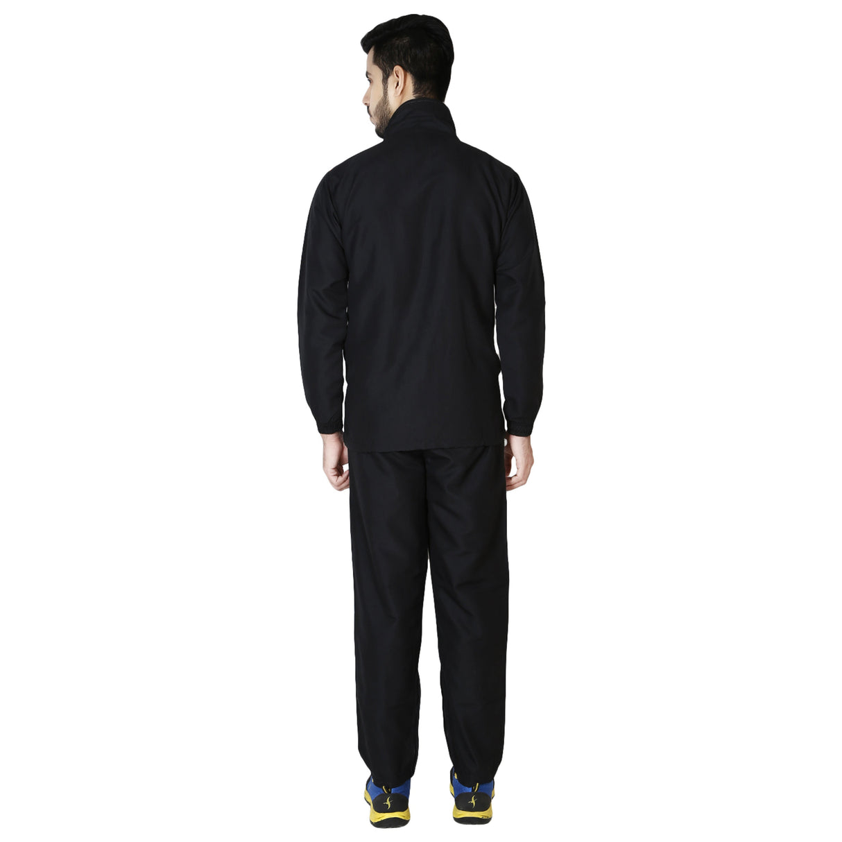 STAG GLOBAL Men's Tracksuit (Model : Platinum Black Orange)– Athletic Fit, Warm & Secure