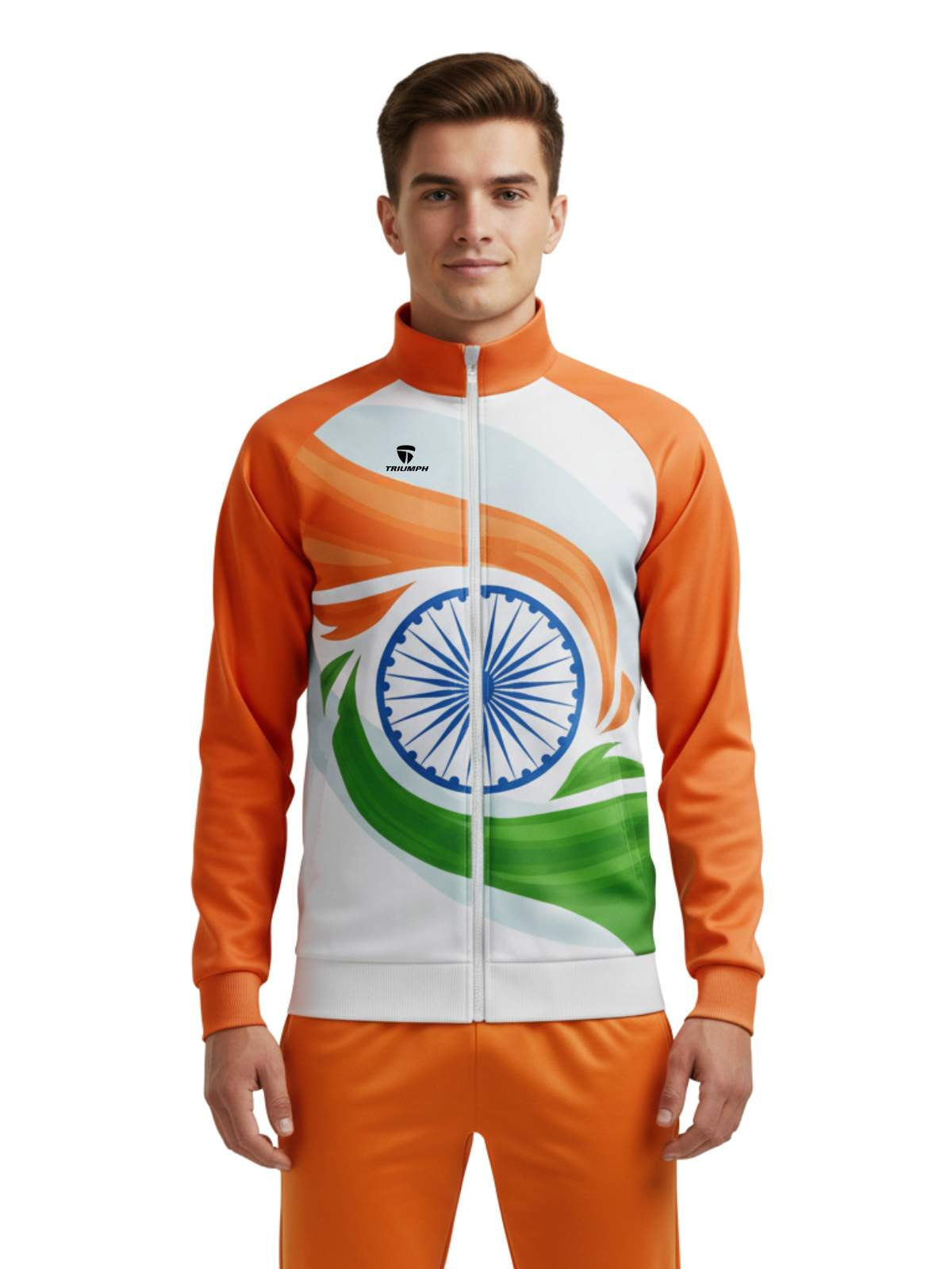 Men’s Independence Day Jacket | India Flag Tricolor Sports Team Jackets