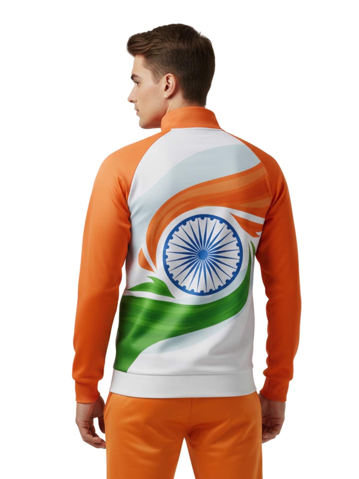Men’s Independence Day Jacket | India Flag Tricolor Sports Team Jackets