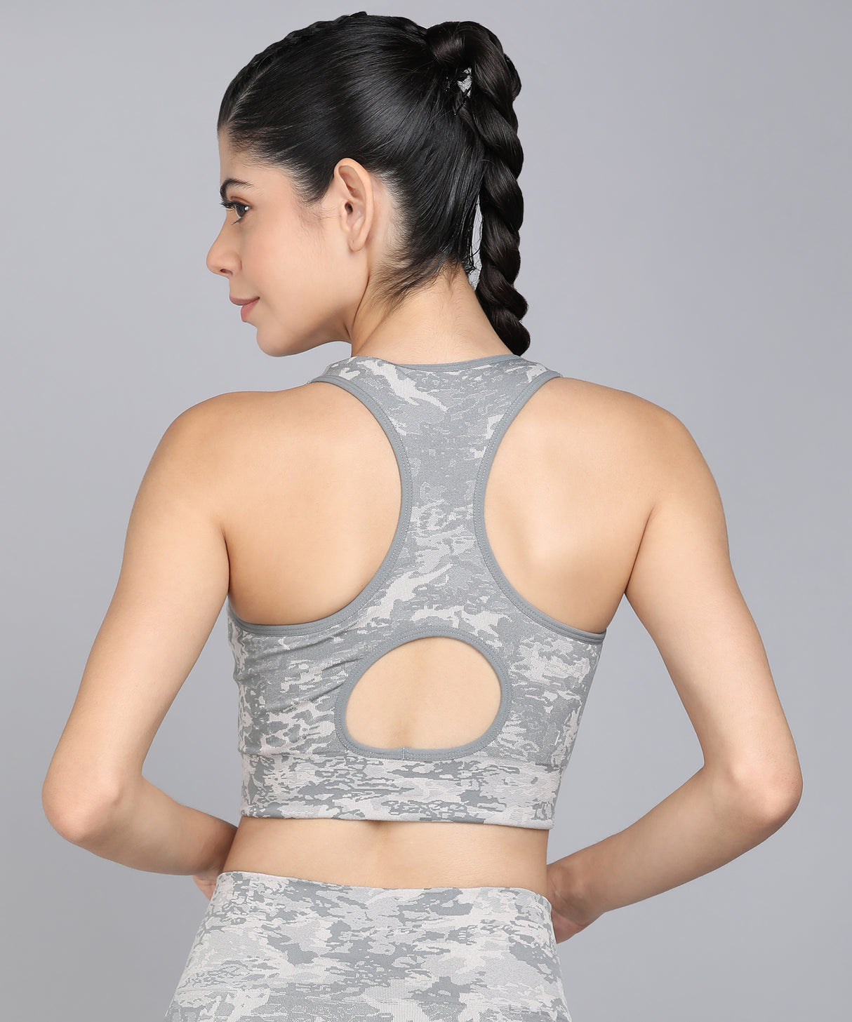 Seamless Camo Sports Bra