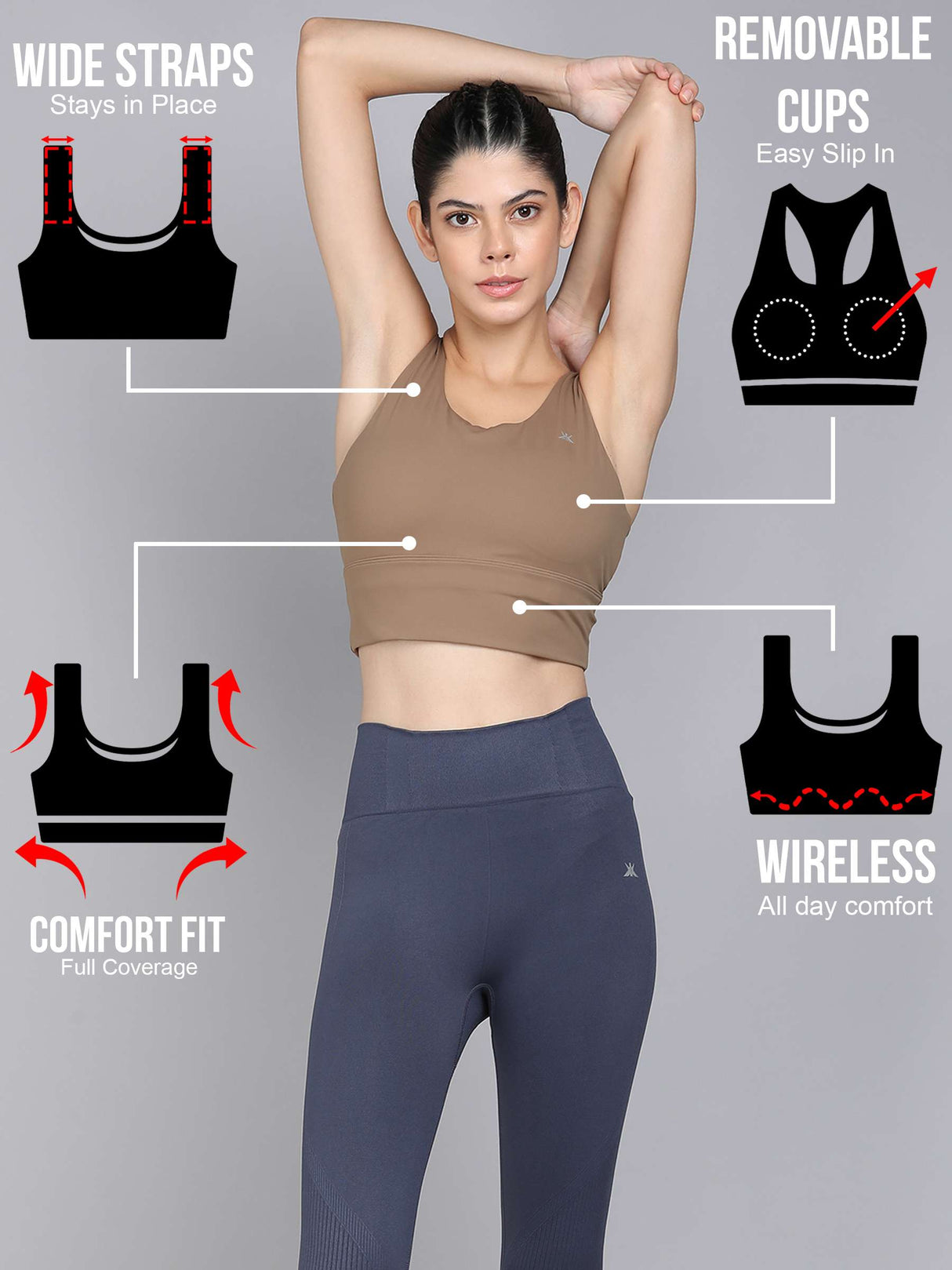 Medium Impact Training Sports Bra