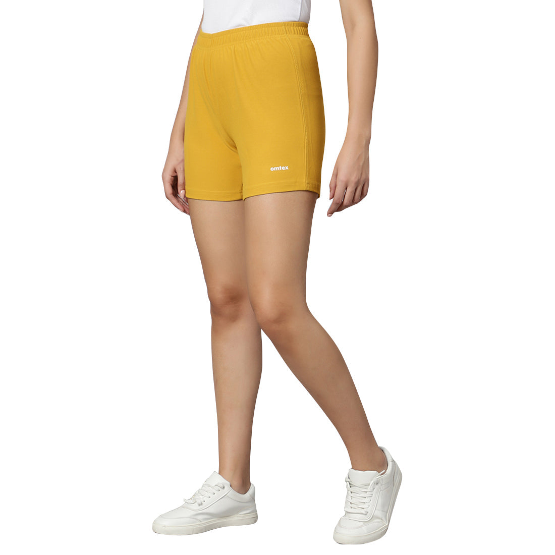 JILL Plain Shorts Mustard