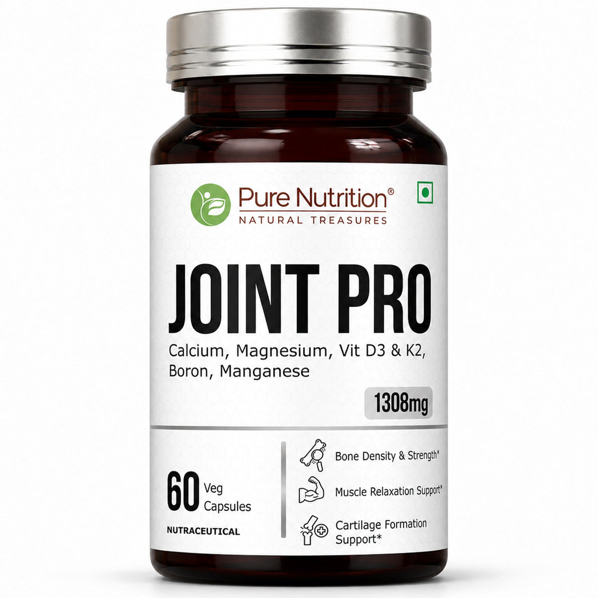 Joint Pro Calcium, Magnesium, Vitamin D3 & K2 | Bone & Joint Health - Nutrition by Pure Nutrition