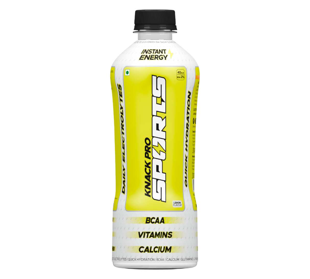 Knack Pro Sports 200ml Pack of 8 (Lemon Flavour) PET Bottles