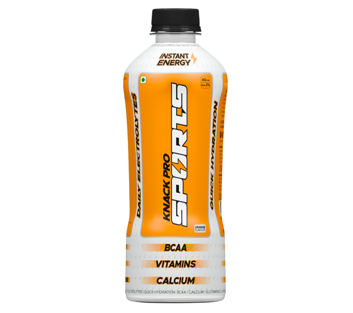 Knack Pro Sports 200ml Pack of 8 (Orange Flavour) PET Bottles