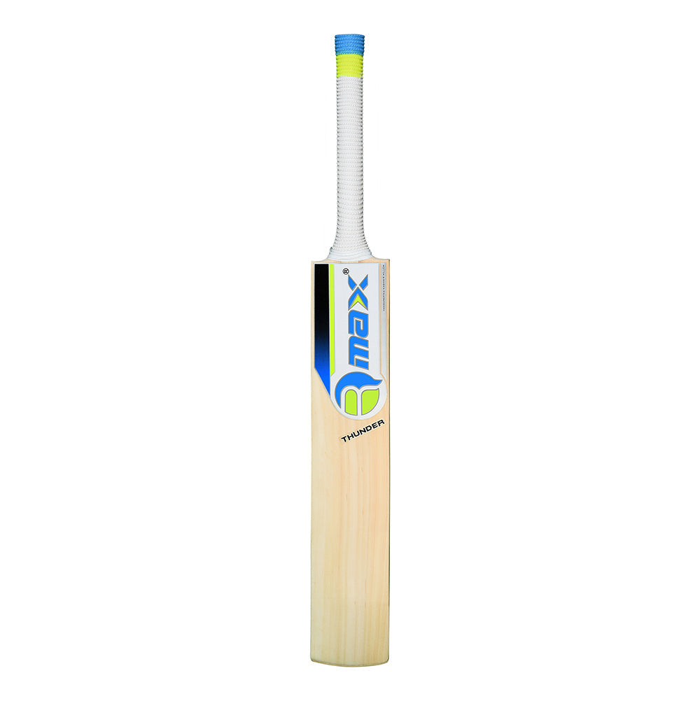 RMax Kashmir Willow Thunder Leather & Tennis Ball Cricket Bat with Bat Cover | Kibi Sports R-Max