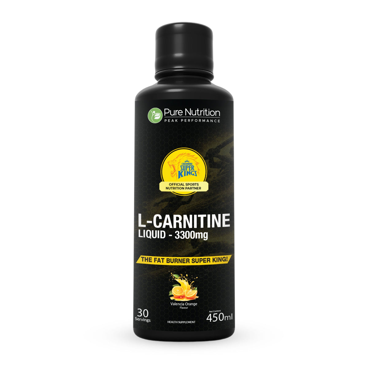 L-Carnitine Liquid 3300mg – Fat Metabolism, Energy & Weight Support | 450ml - Nutrition by Pure Nutrition