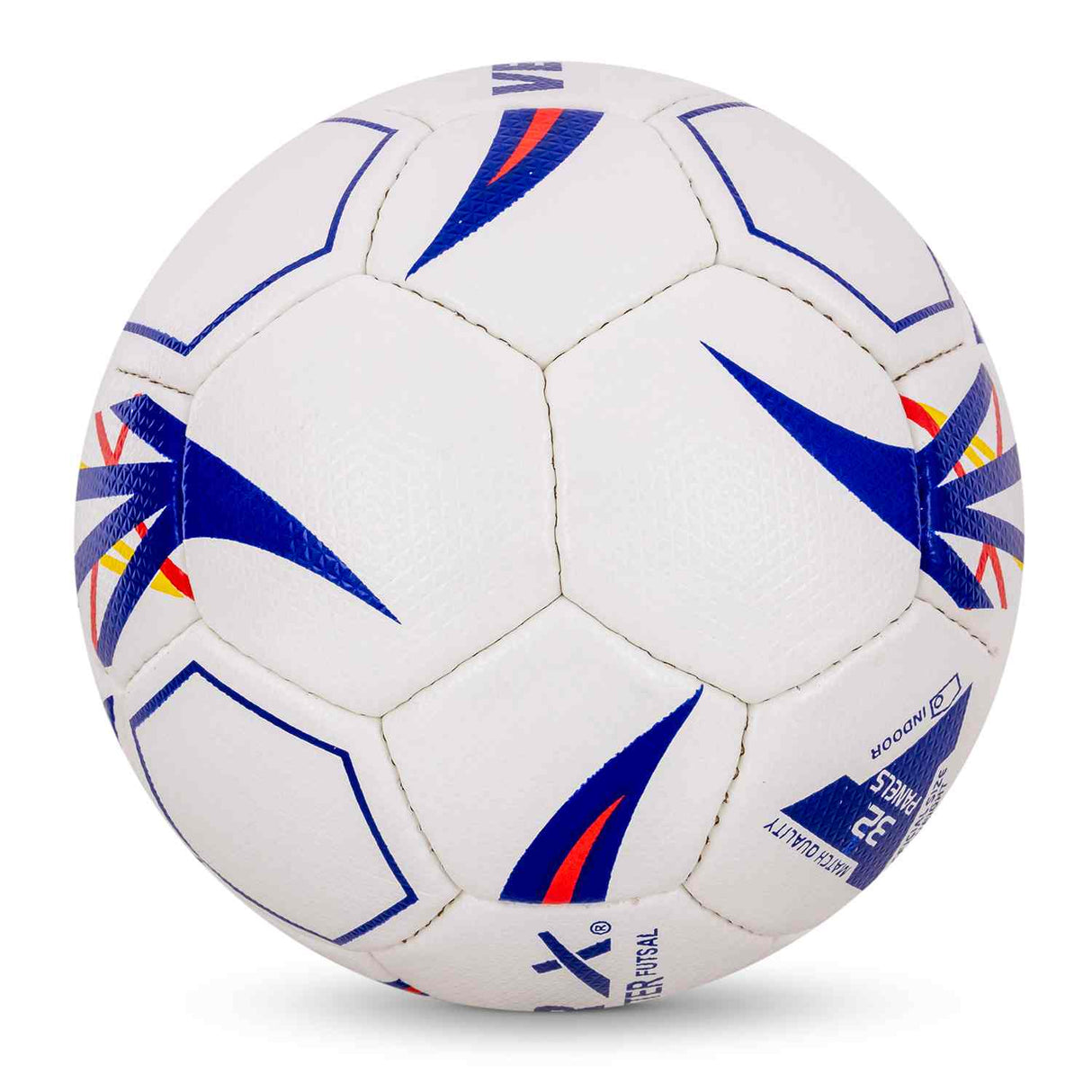Vector X 32 Panel Maxter PU Hand Stitched Indoor/Outdoor Futsal Football with Low Bounce Bladder,Size 4, Suitable for Match and Training for Adut and Kids 10-14 Years