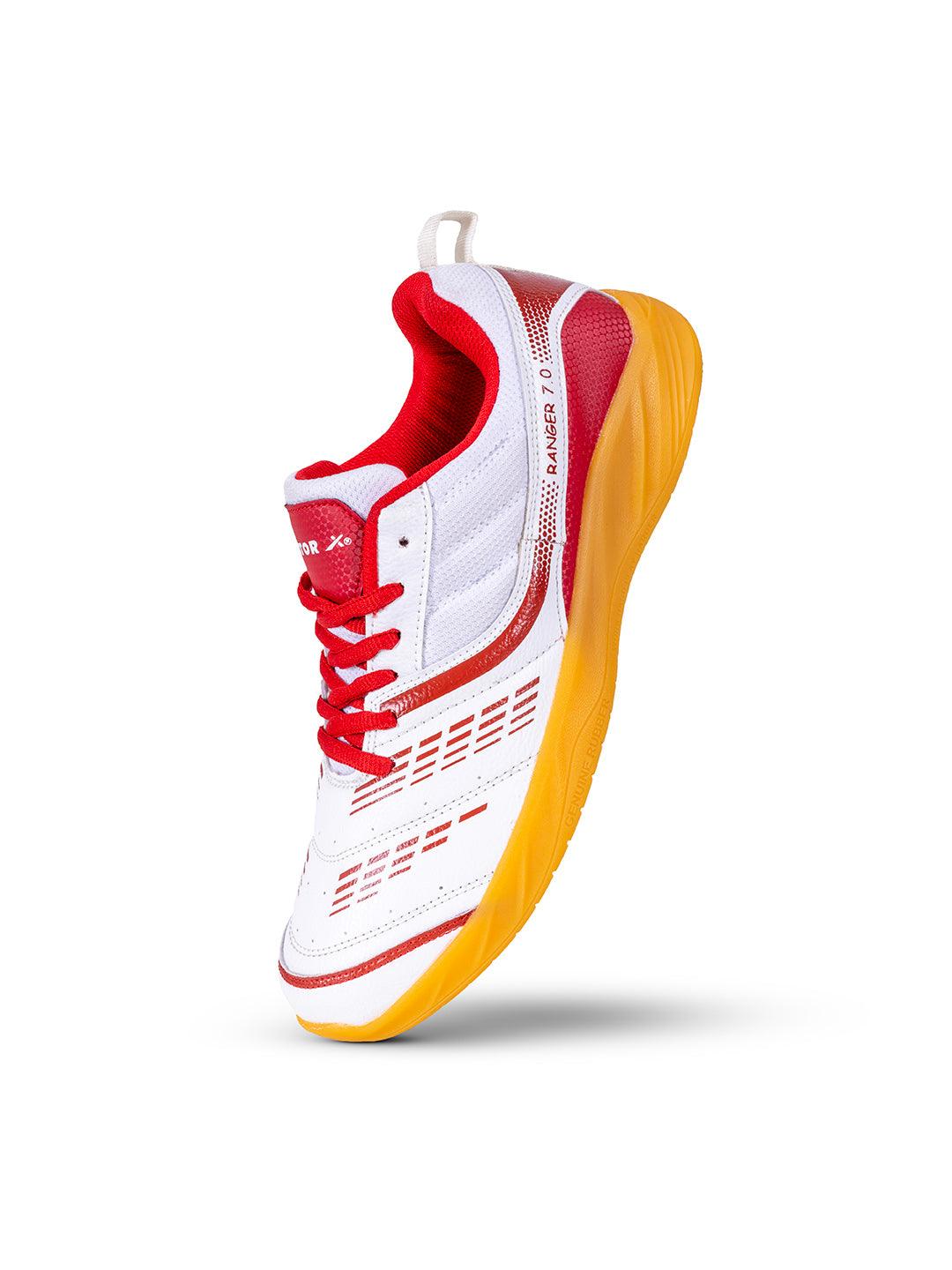 VECTOR X Ranger 7.0 Power Cushion Rubber Outsole Synthetic Mesh Badminton Shoes for Men Lightweight & Comfortable