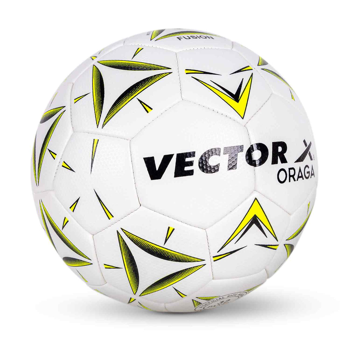 Vector X 32 Panel ORAGA Embossed PU Thermofused Indoor/Outdoor Futsal Football with Latyex Bladder Suitable for Match and Training for Adut and Kids 10-14 Years