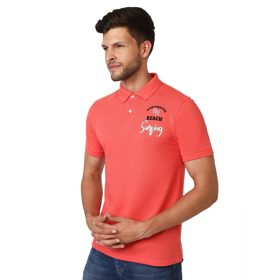 Men Classic Collar Polo T-Shirt Regular Fit Polo T Shirts