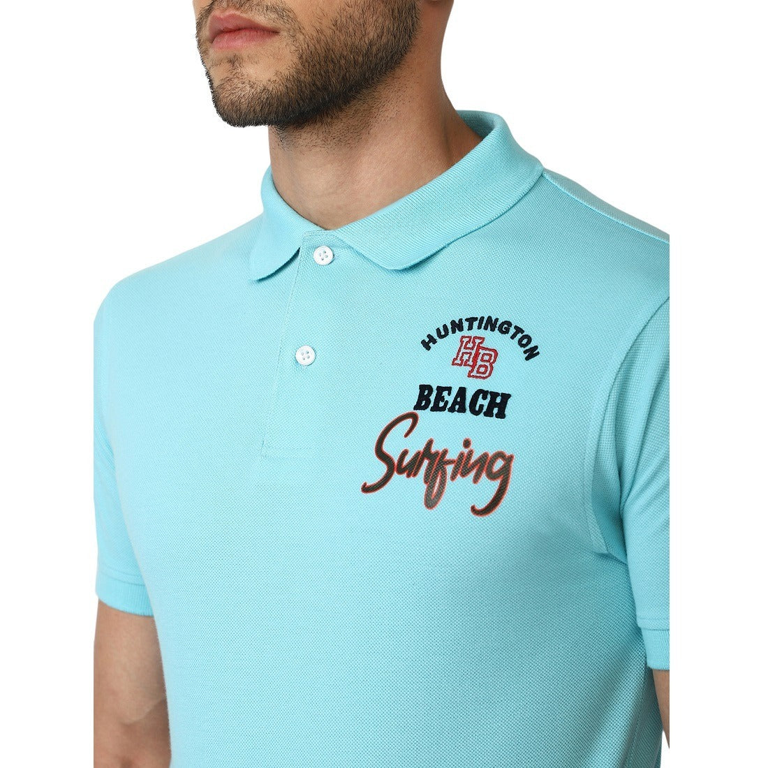 Men’s Casual T-Shirt | Polyester Polo Neck Collar T shirt