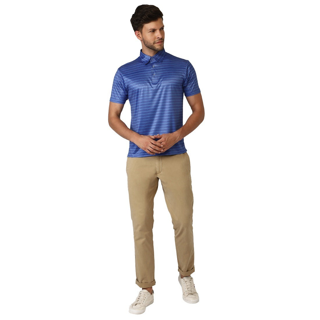 Men’s Polo T-Shirts Blue | Regular Button Down TShirt for Men