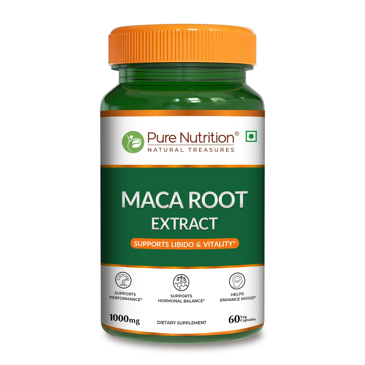 Maca Root Extract Capsules- Veg for Energy, Stamina & Hormonal Balance