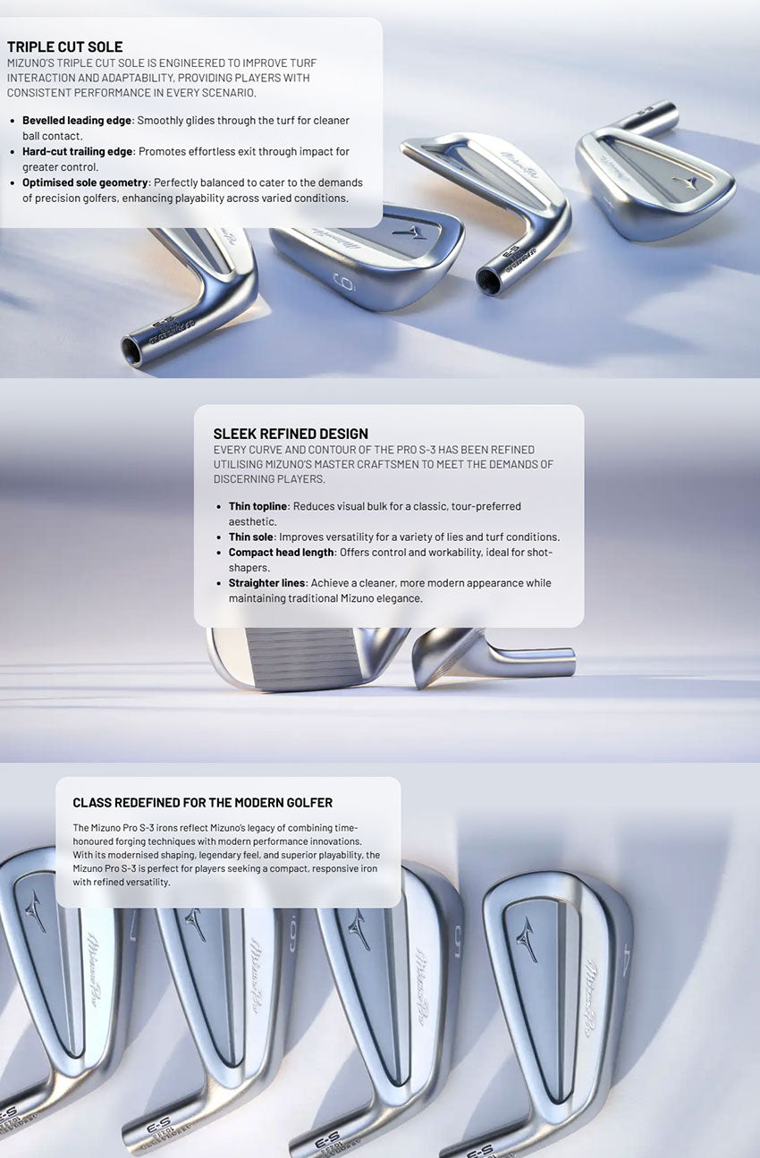 Mizuno Pro S3 (5-P) Steel Irons
