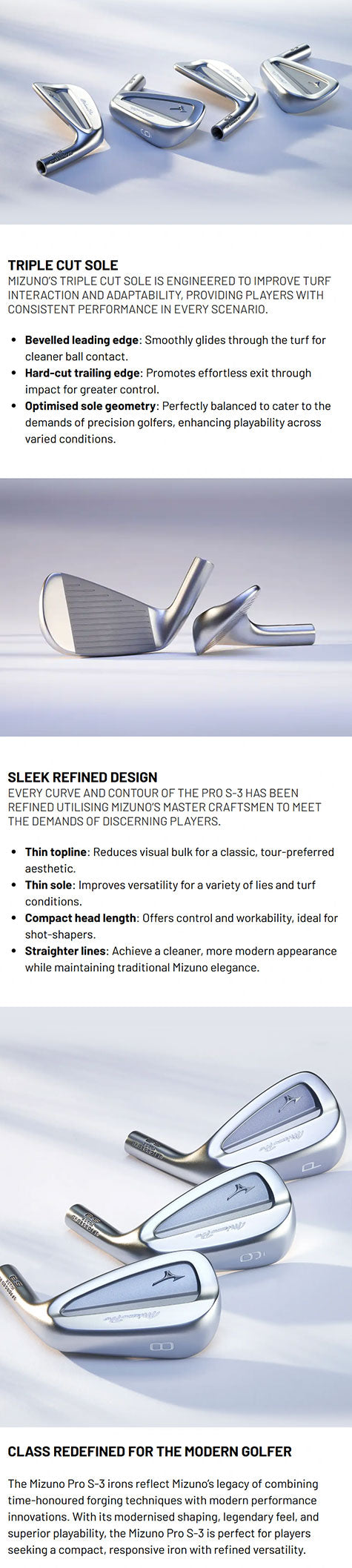 Mizuno Pro S3 (5-P) Steel Irons