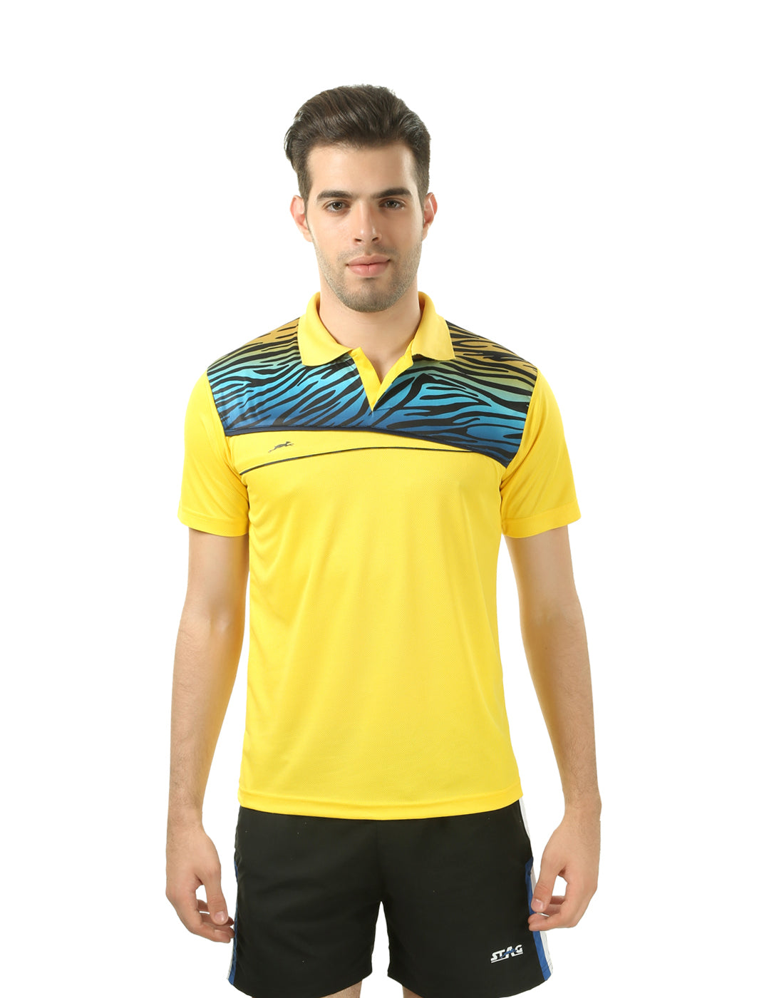 STAG GLOBAL Flare Men's Athletic Fit Polo T-Shirt | Solid Sportswear for Active & Casual Use
