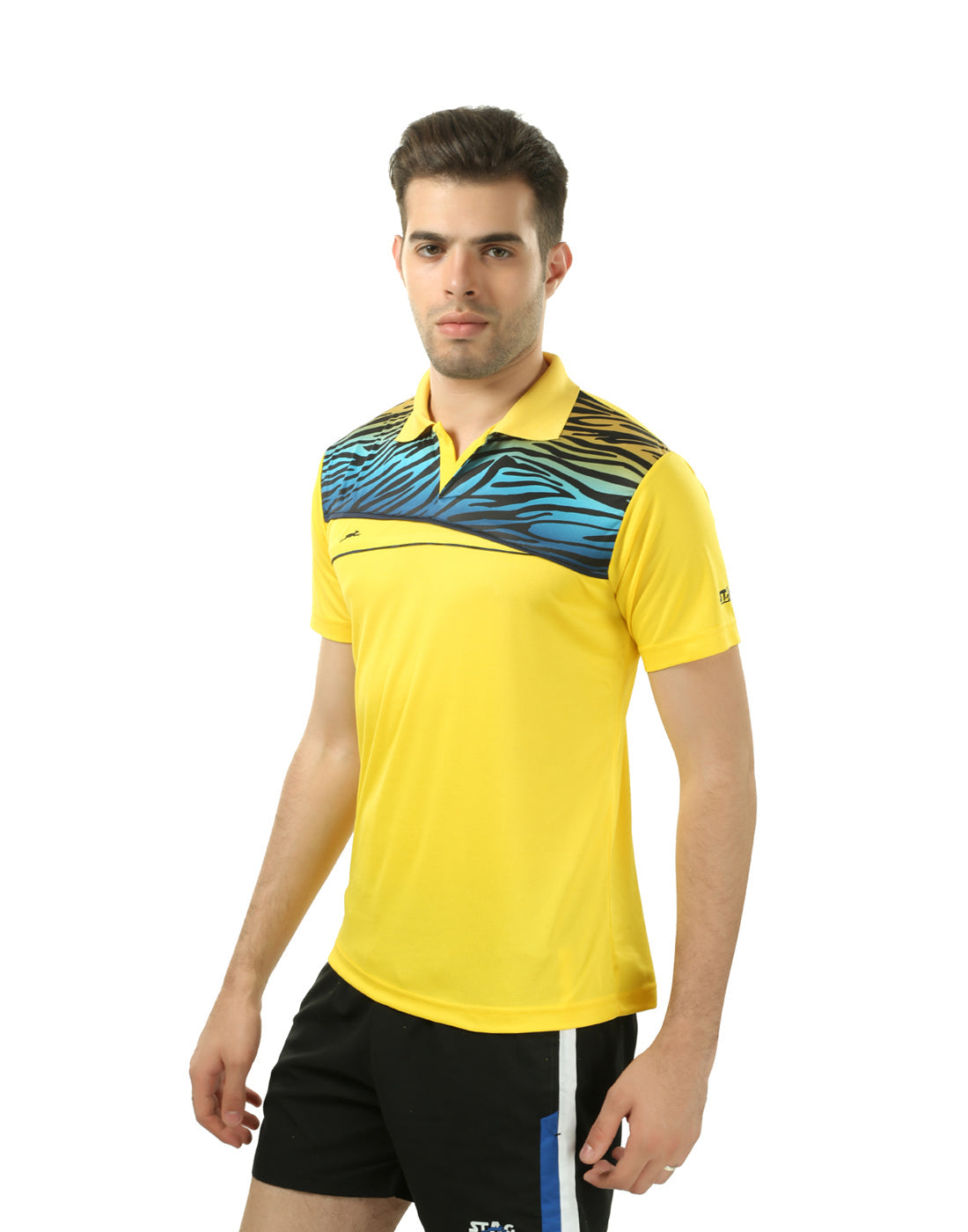 STAG GLOBAL Flare Men's Athletic Fit Polo T-Shirt | Solid Sportswear for Active & Casual Use