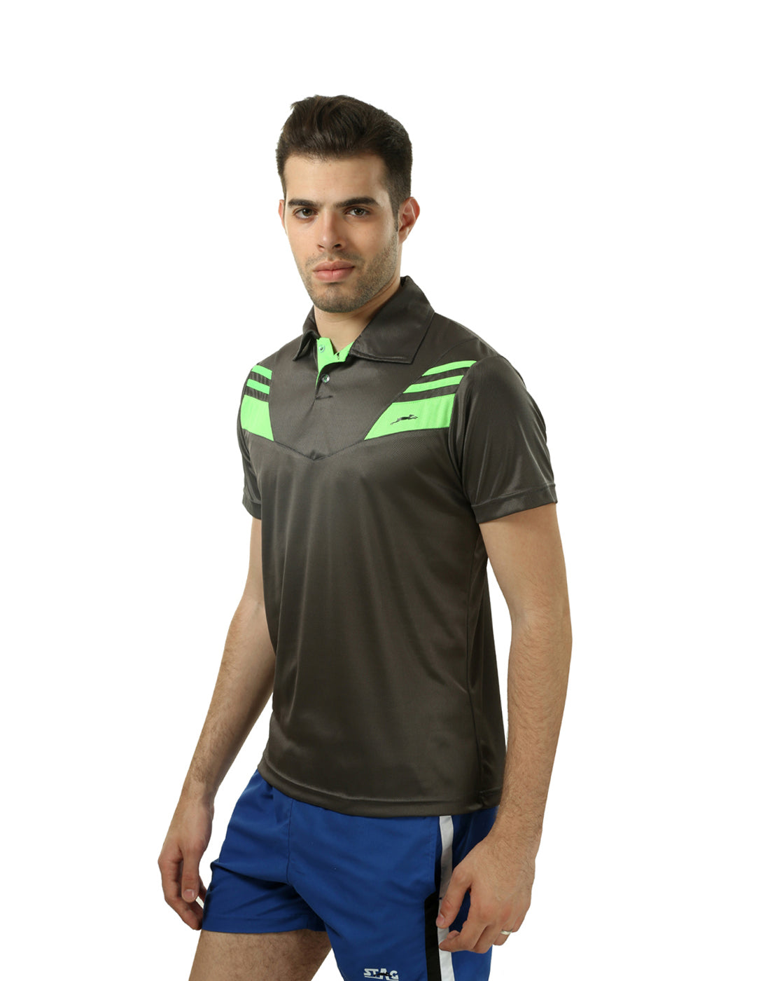 STAG GLOBAL Transform Men's Athletic Fit Polo T-Shirt | Solid Sportswear for Active & Casual Use