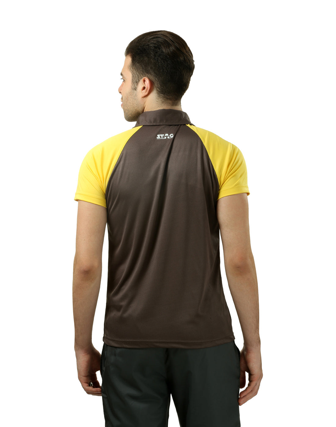 STAG GLOBAL Repeat Men's Athletic Fit Polo T-Shirt | Solid Sportswear for Active & Casual Use