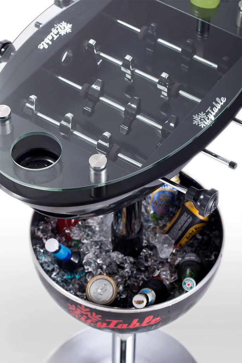 2 in 1 Party Foosball Table - Black