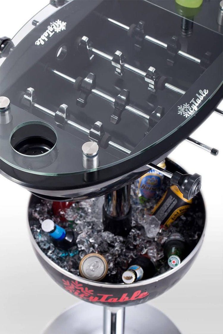 2 in 1 Party Foosball Table - Black