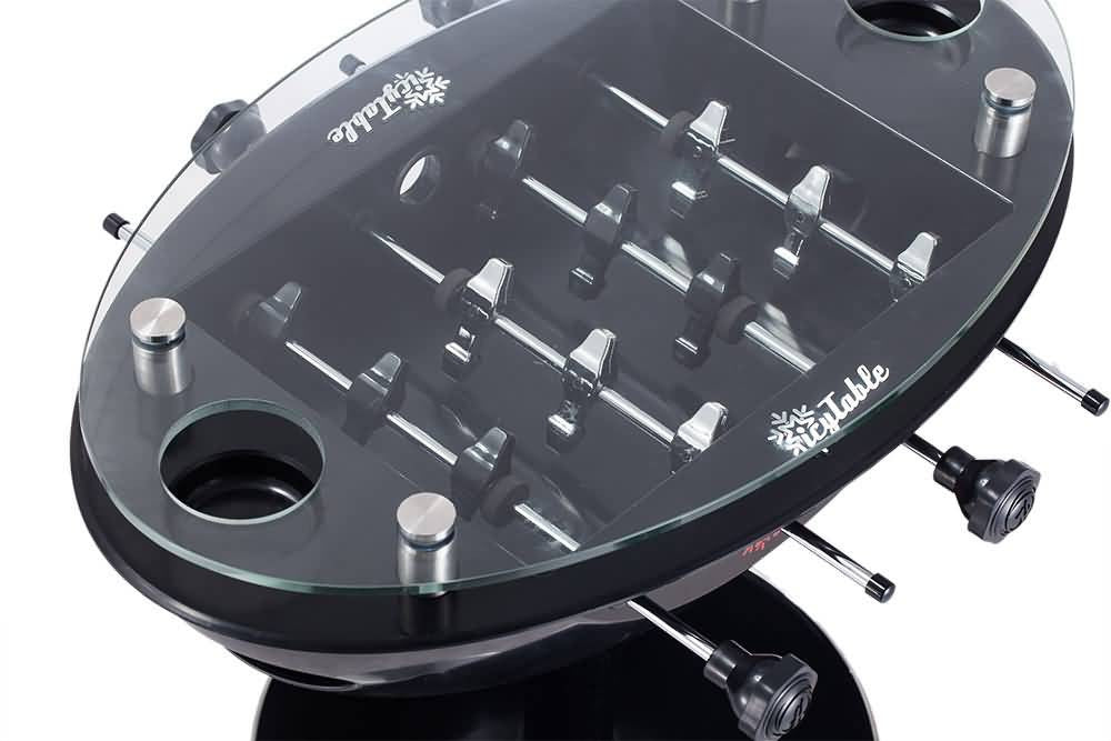 2 in 1 Party Foosball Table - Black