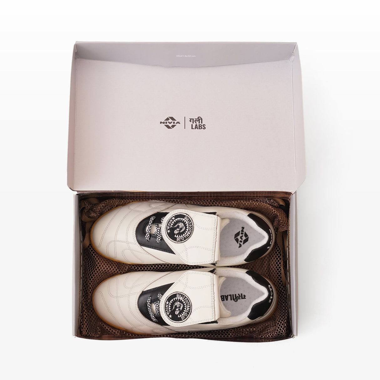 Nivia Gully Labs × NIVIA Sova White Sneakers