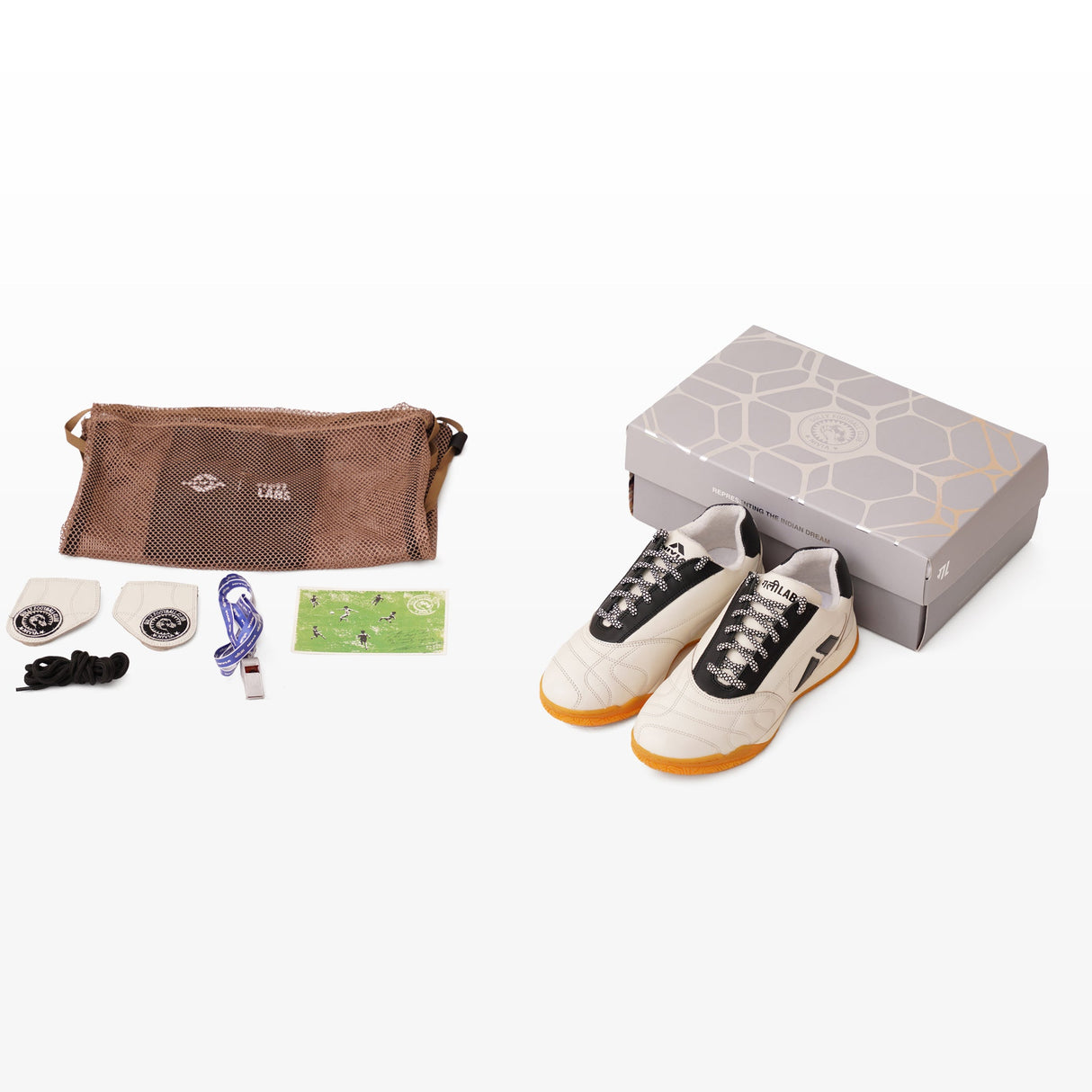 Nivia Gully Labs × NIVIA Sova White Sneakers