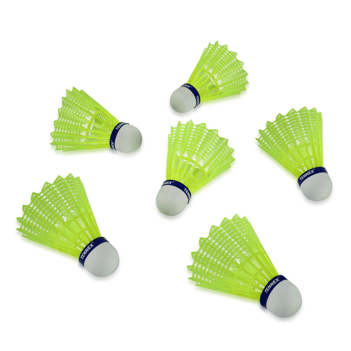 Badminton Nylon Shuttlecock (Pack of 6) - Superior Grade