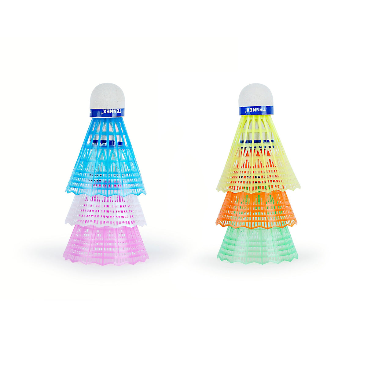Badminton Plastic Shuttlecock (Pack of 6)