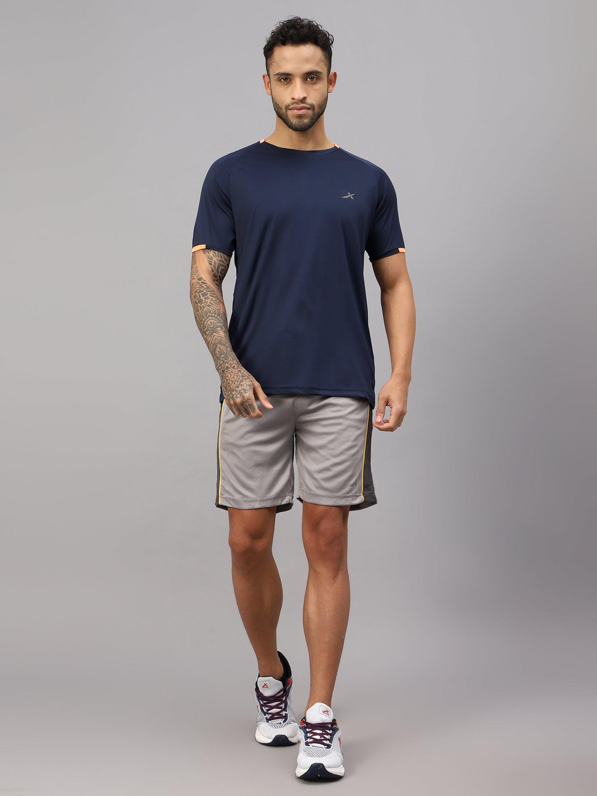 Vector X Mens Wear Polyester Solid Round Neck Half Sleeves T-shirt For Court Games, Cricket, Golf, Running, Fitness, Training, Athletic Sports