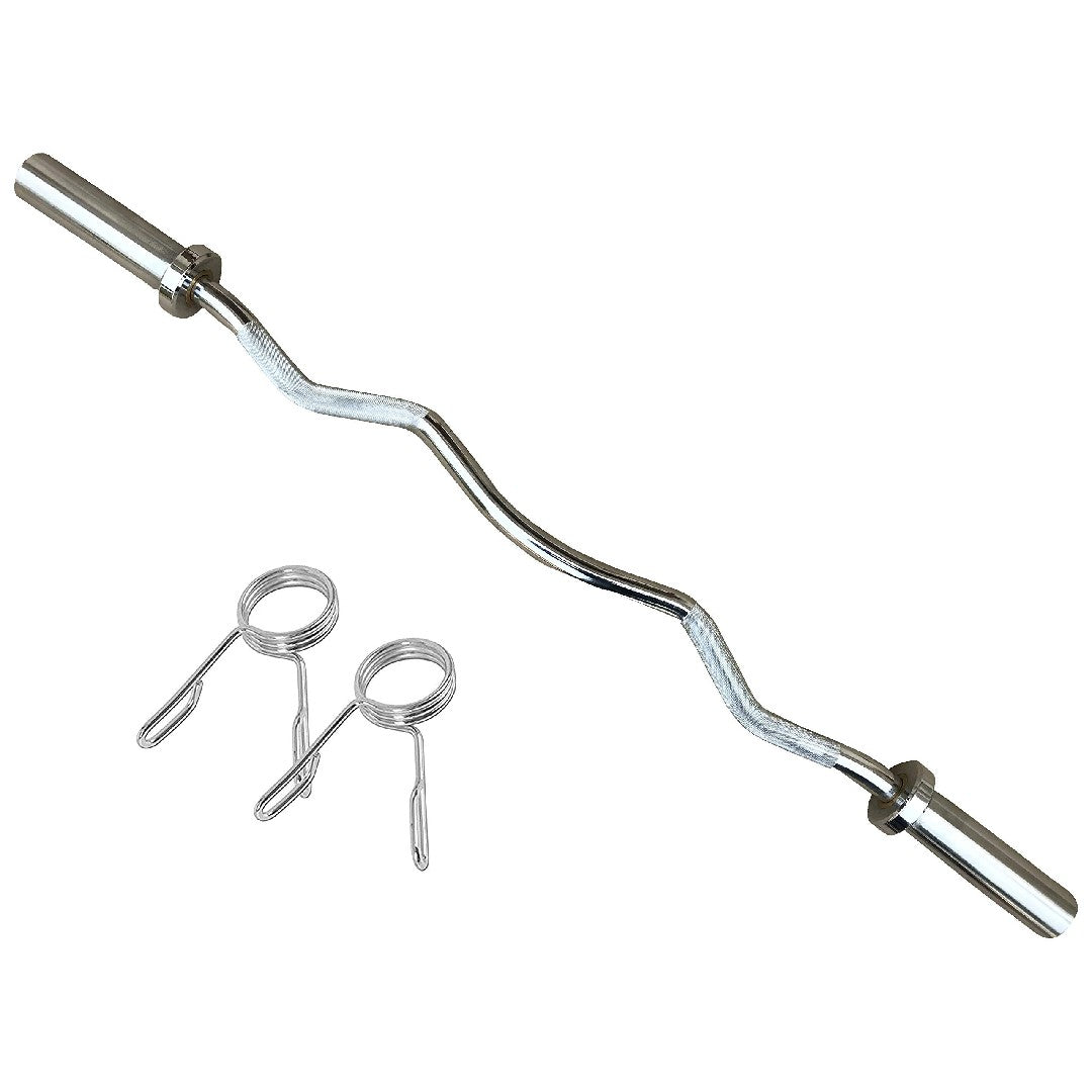 Kobo ORC-4-A Olympic Barbell 47″ Ez Curl Bar