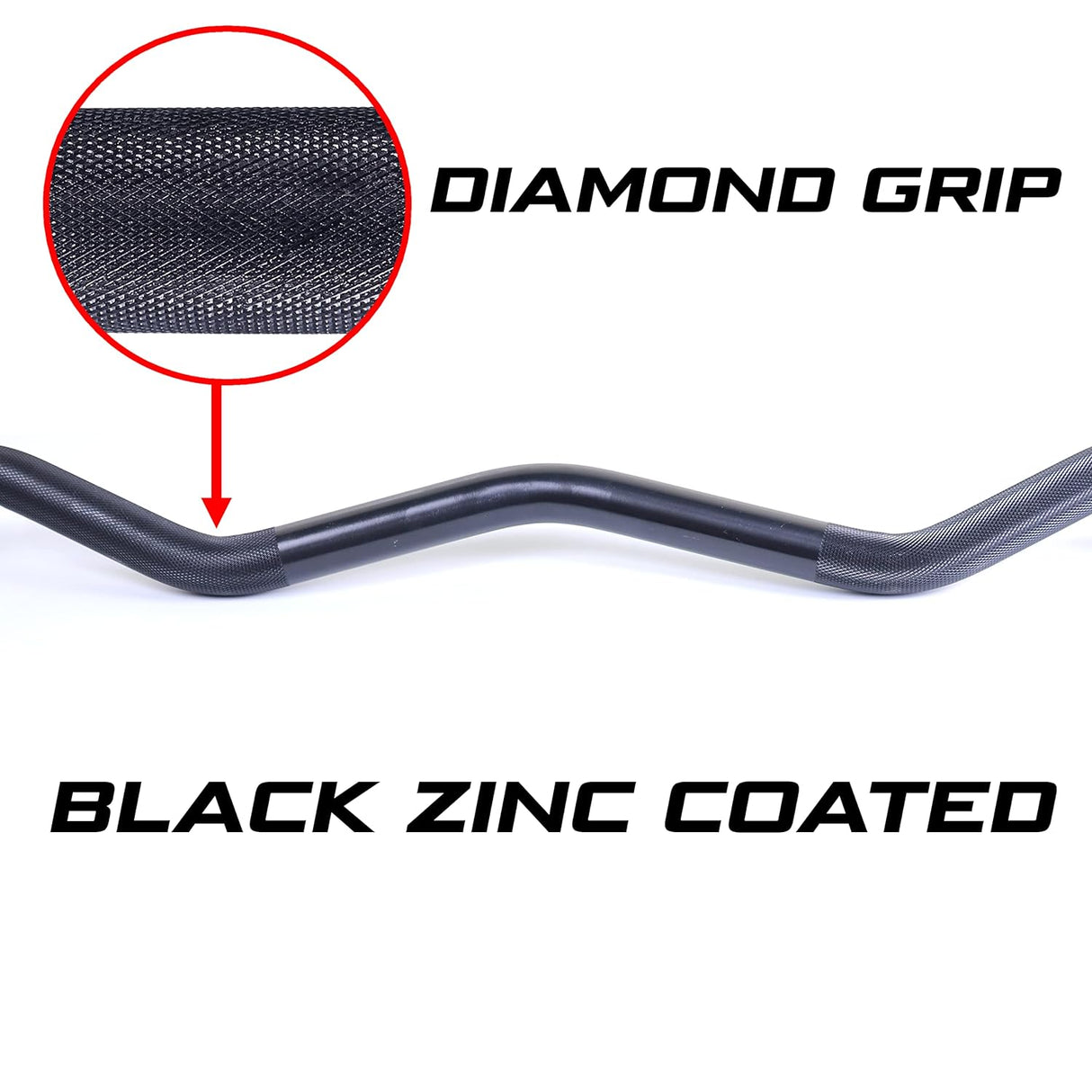 Kobo ORC-4-B Olympic Barbell 47″ Ez Curl Bar