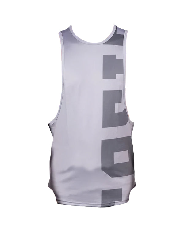SASIB Solid Deep Cut GYM Vest - Grey