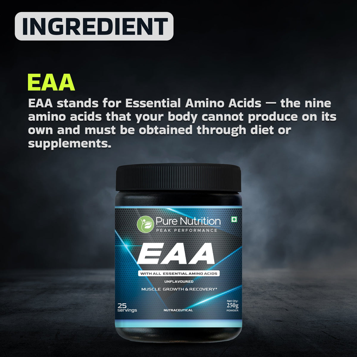 EAA Powder All 9 Essential Amino Acids | Unflavoured | Muscle Support