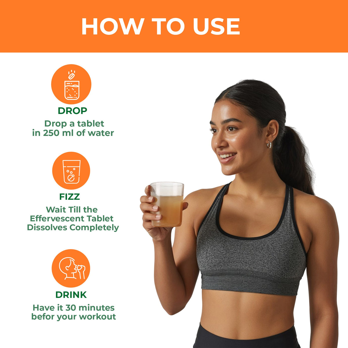 L-Carnitine L-Tartrate Effervescent Tablets Fat Metabolism & Energy