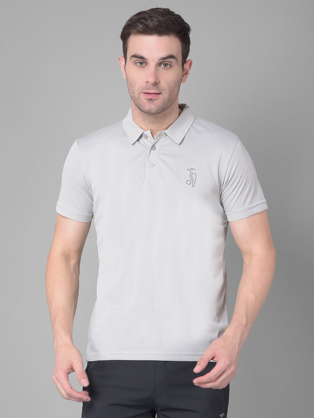 Steel Grey Polo Elevate Your Style with Sporty T-shirt