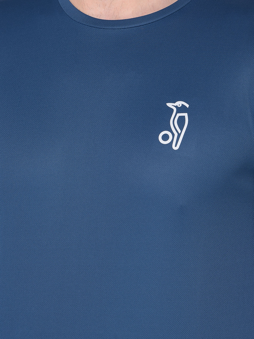 Dark Blue Round Neck T-Shirt for Timeless Appeal
