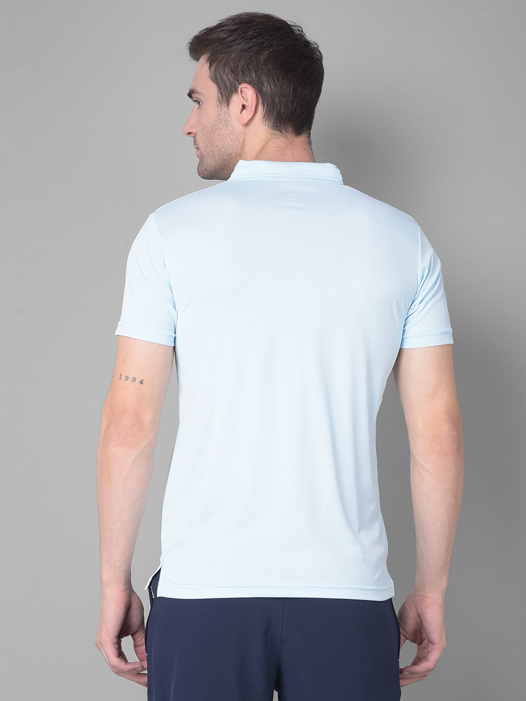 Sky Blue Polo Elevate Your Style with Sporty T-shirt
