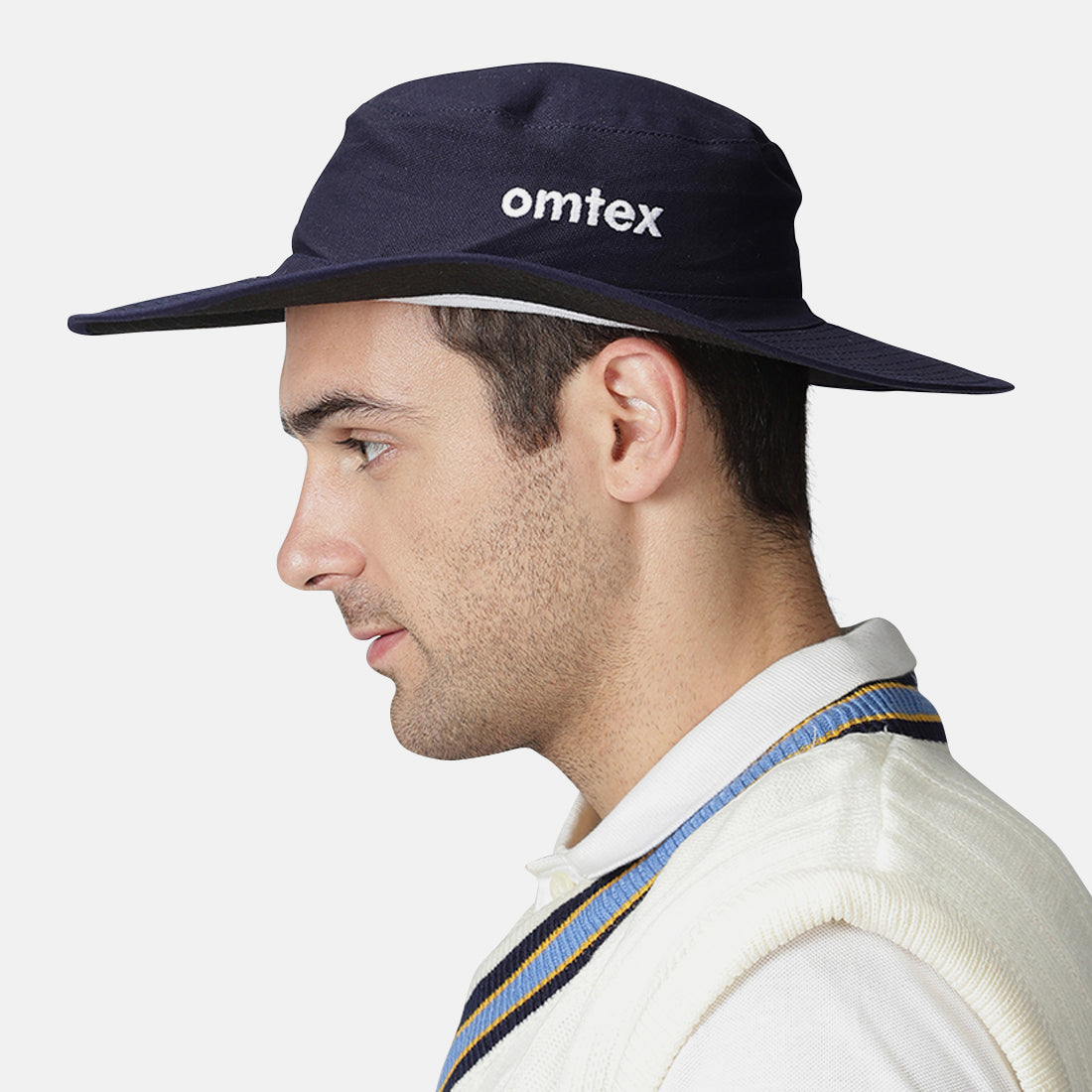 Omtex Club Panama Hat Navy Blue