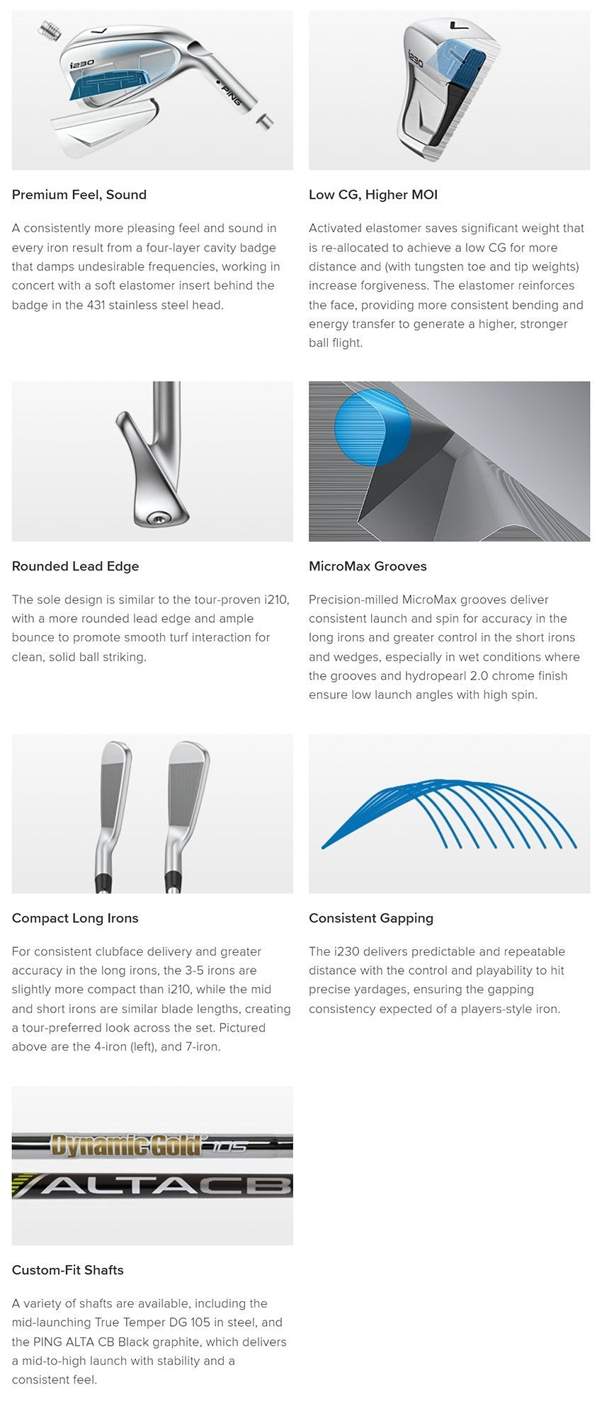 Ping i230 (3-P) Graphite Irons